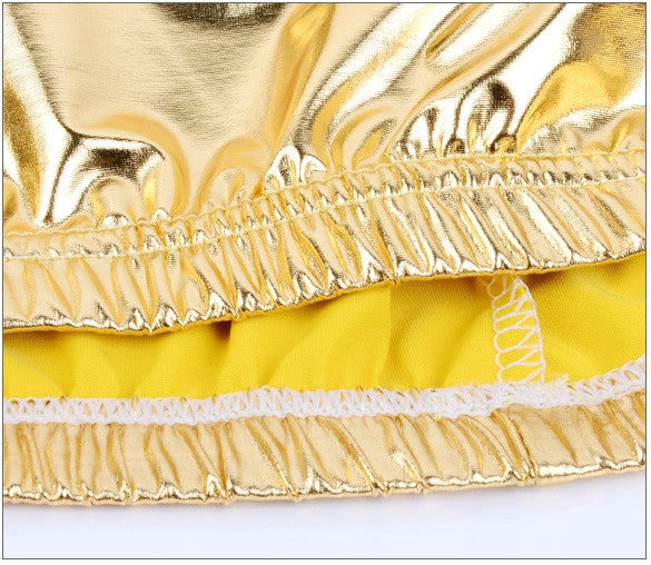 Faux Leather Metallic Shiny Skirt - Sins & Temptations