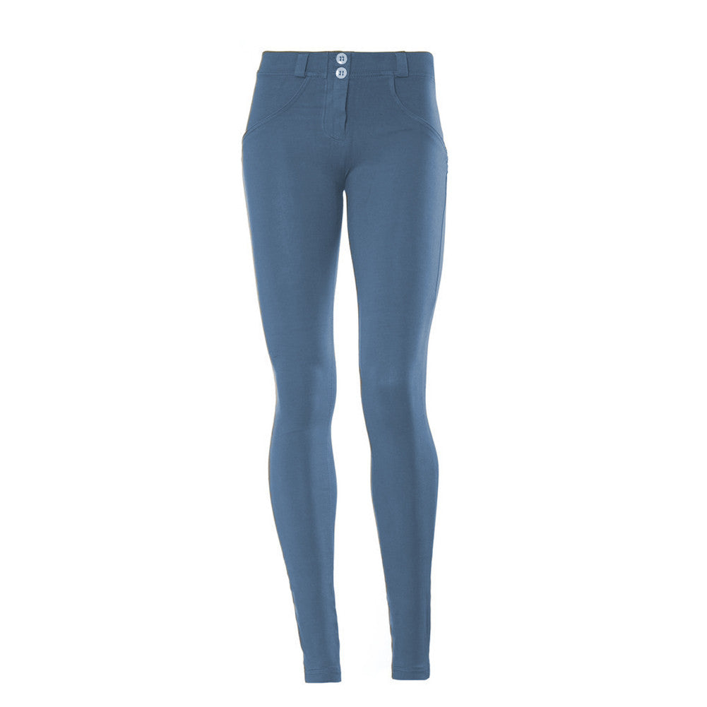 Elastic Shaping Effect Fitness Denim Blue Bum Shaper Pants Bum Lifter Pants - Sins & Temptations