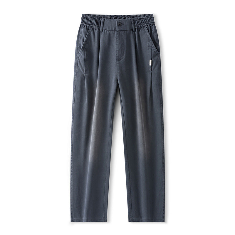 Men's Faux Denim Vintage Bleached Simple Casual Pants