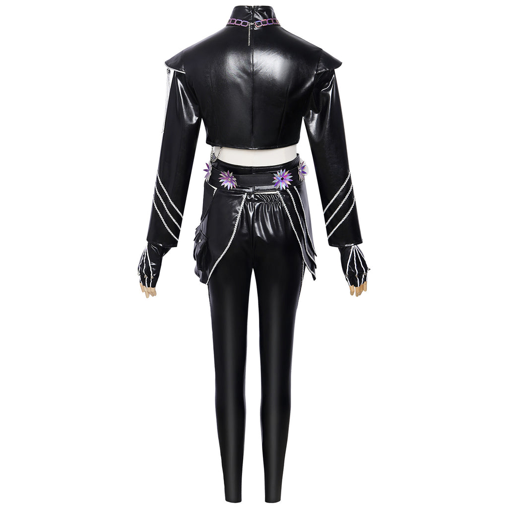Witch Hunt cosplay costume Rumizo Emira black leather bodysuit cosplay