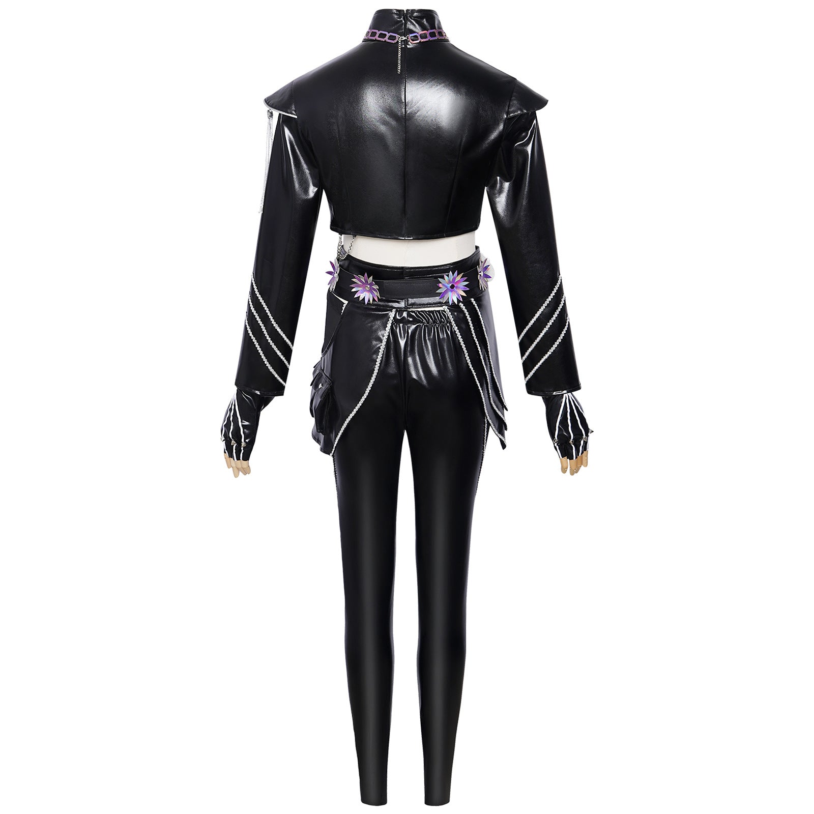 Witch Hunt cosplay costume Rumizo Emira black leather bodysuit cosplay