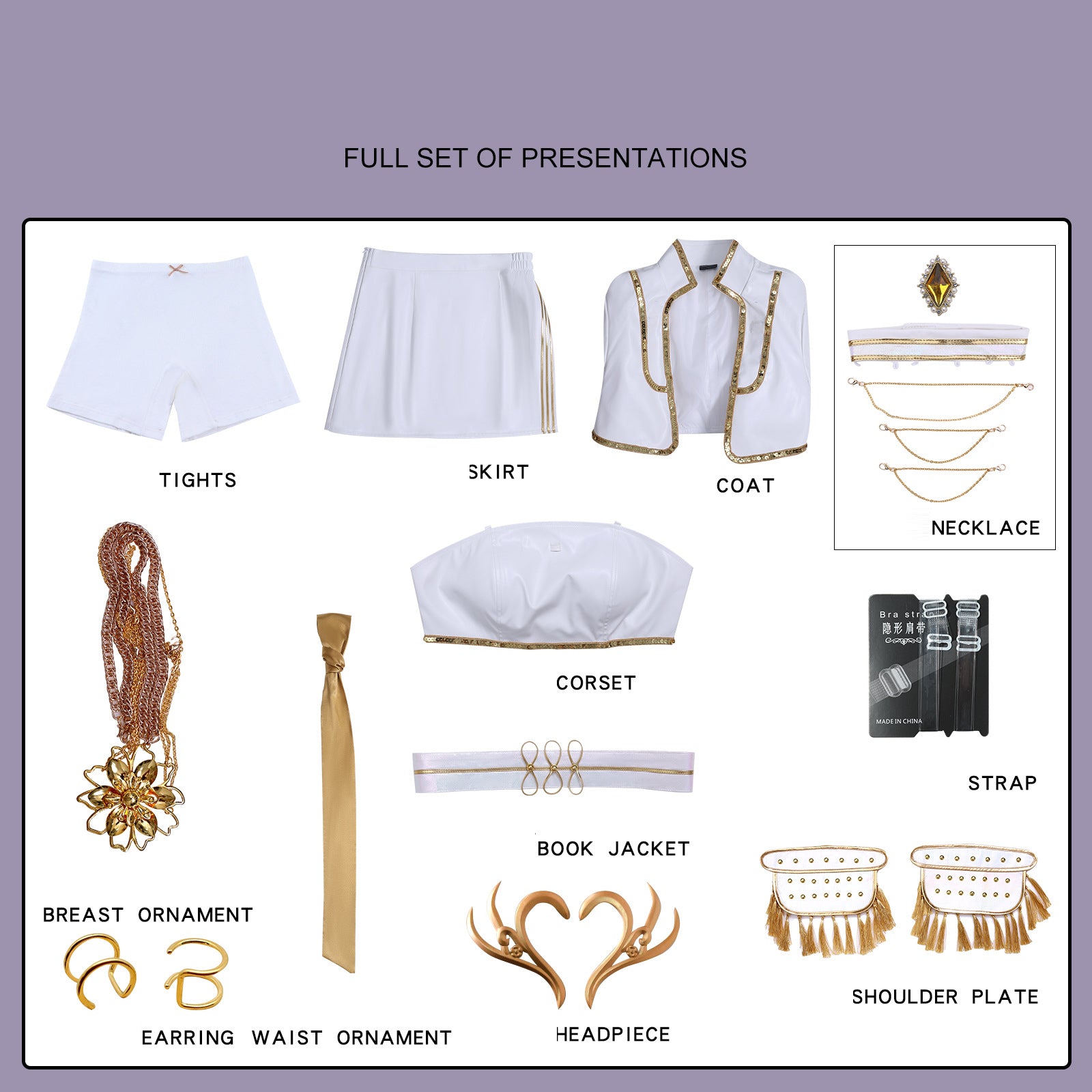 Mira Rumizoi White Leather Cosplay Movie Song Server Cosplay
