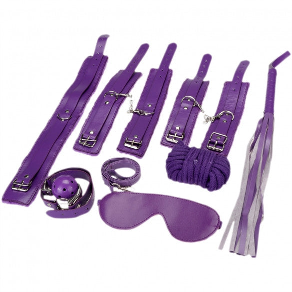 7Pcs Fetish Sexy Bondage Love Cuffs System Set - Sins & Temptations