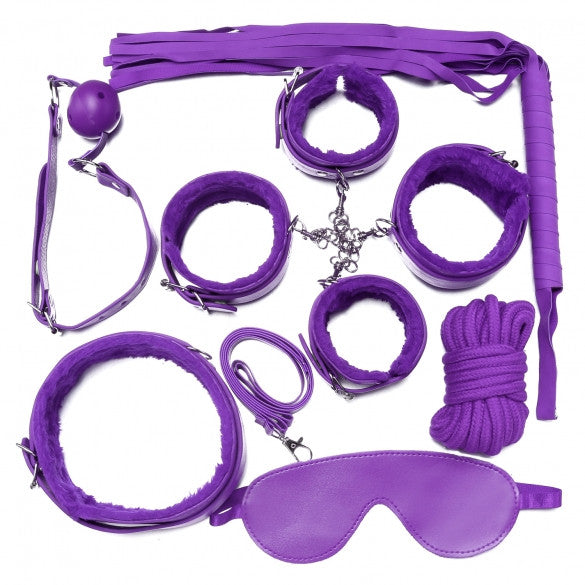 7Pcs Fetish Sexy Bondage Love Cuffs System Set - Sins & Temptations