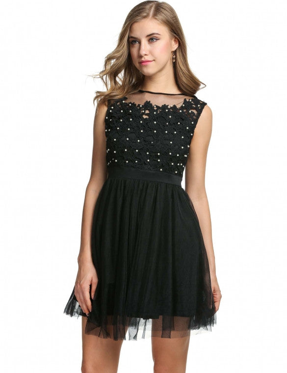 Sleeveless Sundress Floral Elegant Banquet Cocktail Party Wedding & Bridesmaid Dress - Sins & Temptations