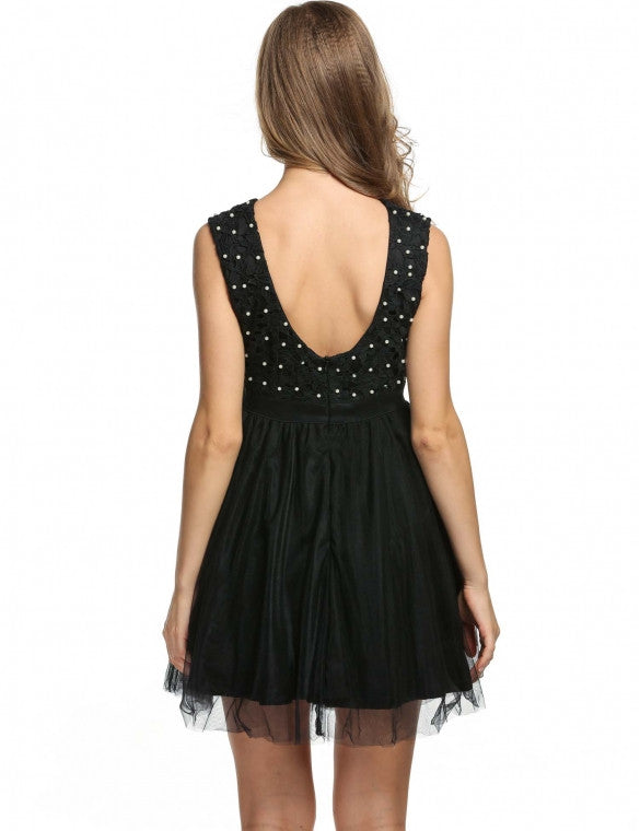Sleeveless Sundress Floral Elegant Banquet Cocktail Party Wedding & Bridesmaid Dress - Sins & Temptations