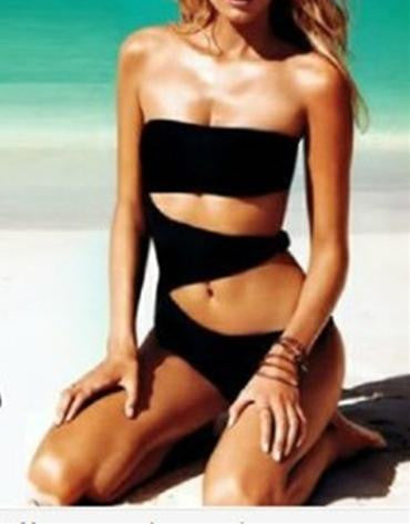 Black One Piece Sexy Swimwear Beachwear Lingerie - Sins & Temptations