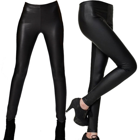 Womens Faux Leather Leggings - Sins & Temptations