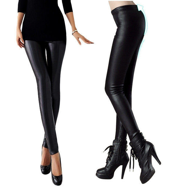 Womens Faux Leather Leggings - Sins & Temptations