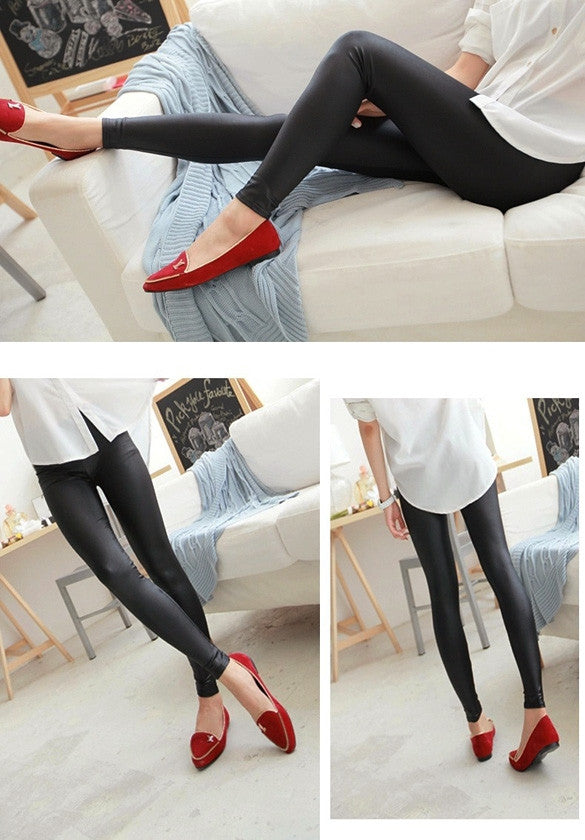 Womens Faux Leather Leggings - Sins & Temptations