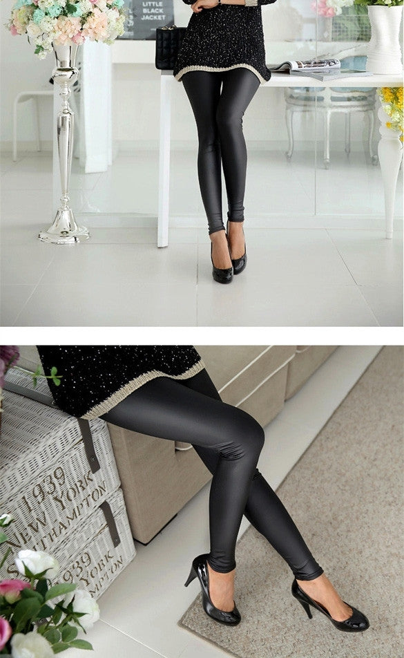 Womens Faux Leather Leggings - Sins & Temptations