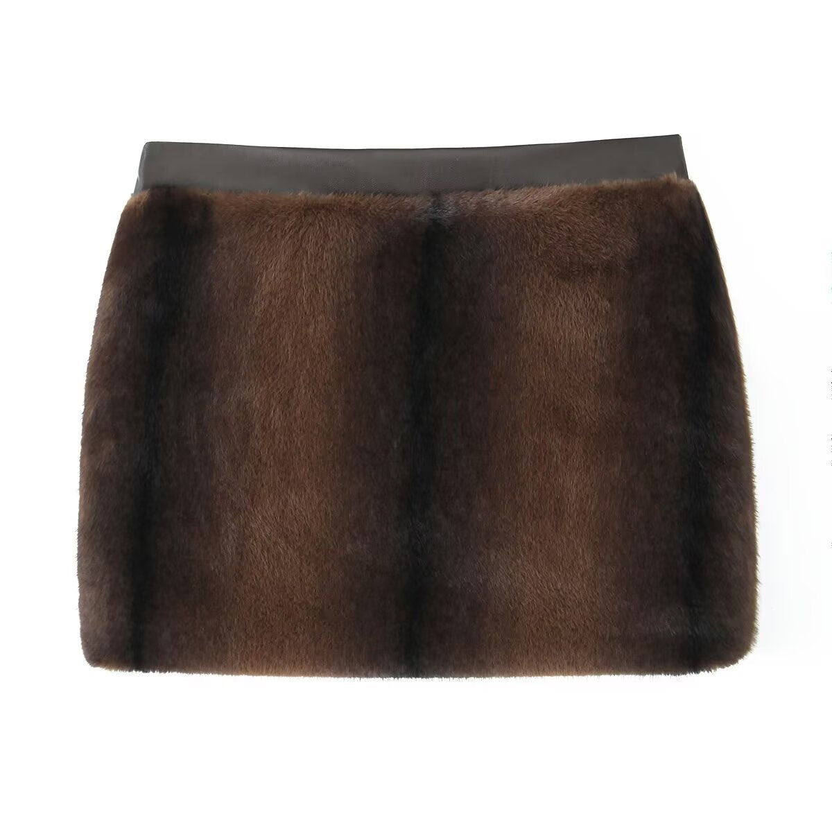 Street faux fur short skirt women's clothing