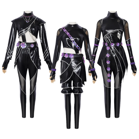 Witch Hunt cosplay costume Rumizo Emira black leather bodysuit cosplay