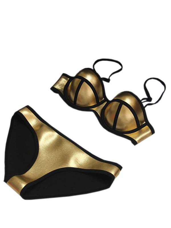 Shiny Sexy Bikini Set Beachwear Lingerie - Sins & Temptations