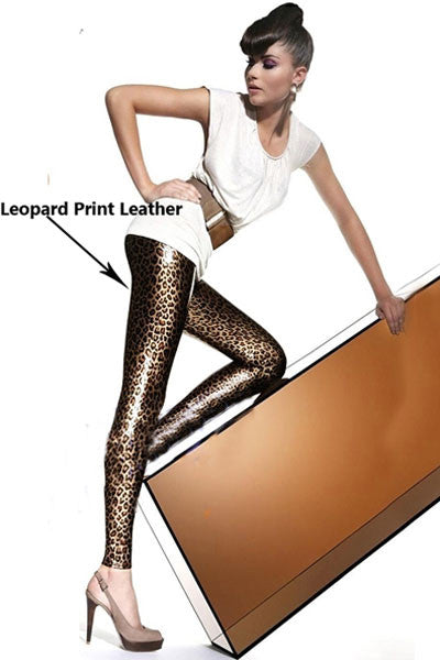 Leather Leopard Printed Leggings - Sins & Temptations