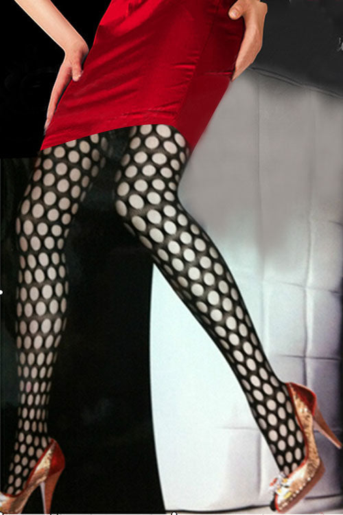 Designer Fashion Sexy Dot Stocking - Sins & Temptations