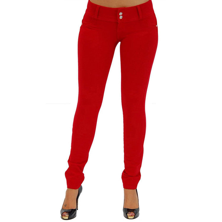 Classic Booty Control Stretch Red Butt shaper Pants Bum Lifter Pants - Sins & Temptations