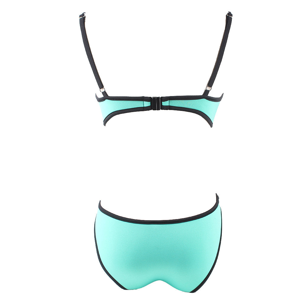 Boldly Bright Blue Supportive Bathing Suits Adjustable Straps Swimwear - Sins & Temptations