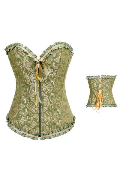 Pleated Frill Fashion Corset - Sins & Temptations