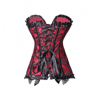 Fascinating Red Plus Size Corset - Sins & Temptations