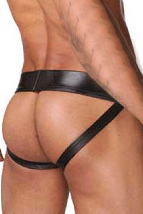 Faux Leather Sexy Mens Underwear - Sins & Temptations
