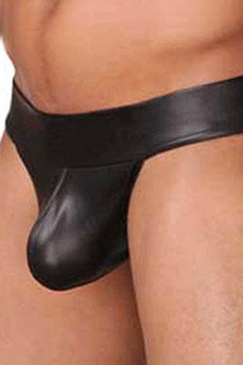 Faux Leather Sexy Mens Underwear - Sins & Temptations