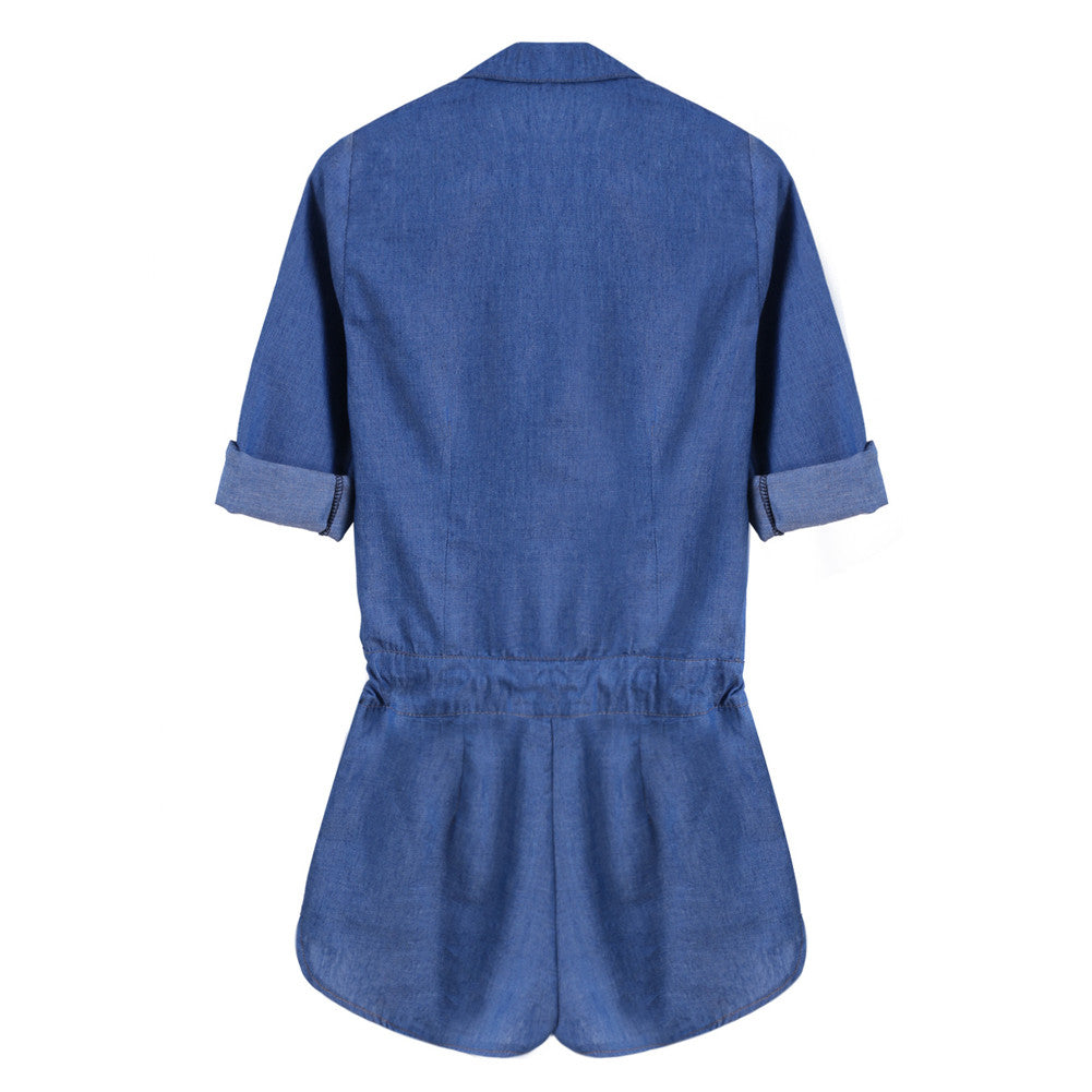 Denim Shorts Jeans Jumpsuit Romper - Sins & Temptations