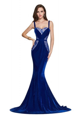 Dramatic Blue Floral Prom Dress Sweetheart Neckline - Sins & Temptations