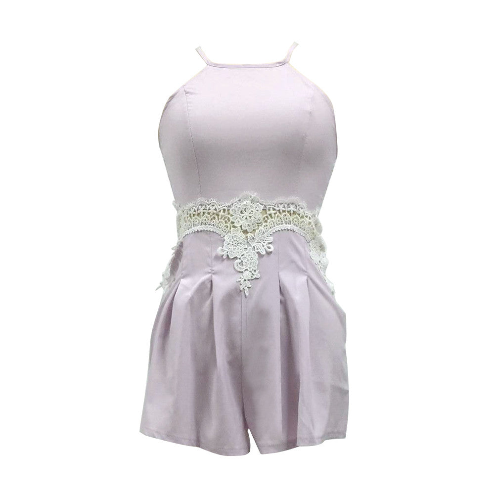 Sassy Floral Lace Crochet Summer Playsuit Dress - Sins & Temptations