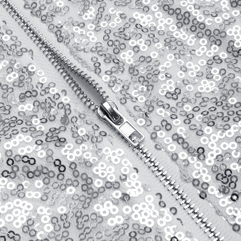 Captivating Silver Backless Fishtail Hem Evening Dress - Sins & Temptations