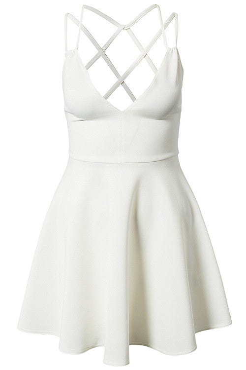 Elegant White Prom Dress Skater One Piece Clubwear / Partywear - Sins & Temptations