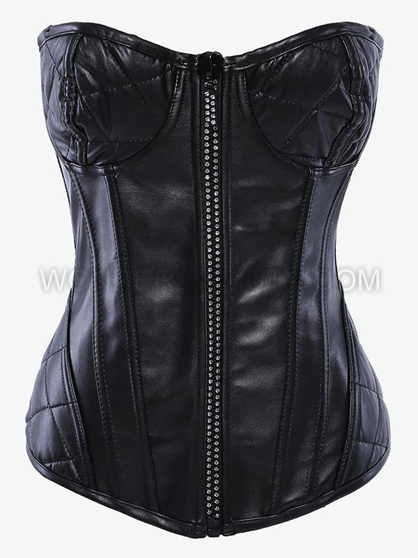 Faux Leather Women Corset - Sins & Temptations - 2