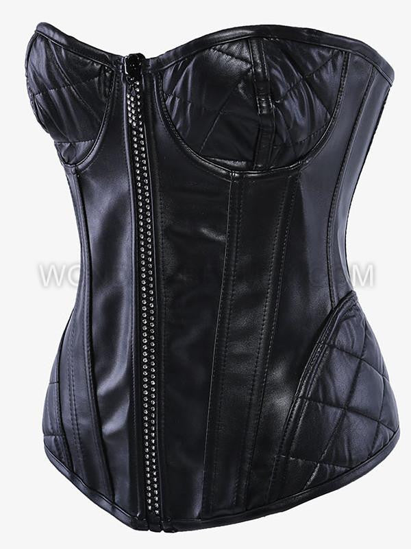 Faux Leather Women Corset - Sins & Temptations - 3