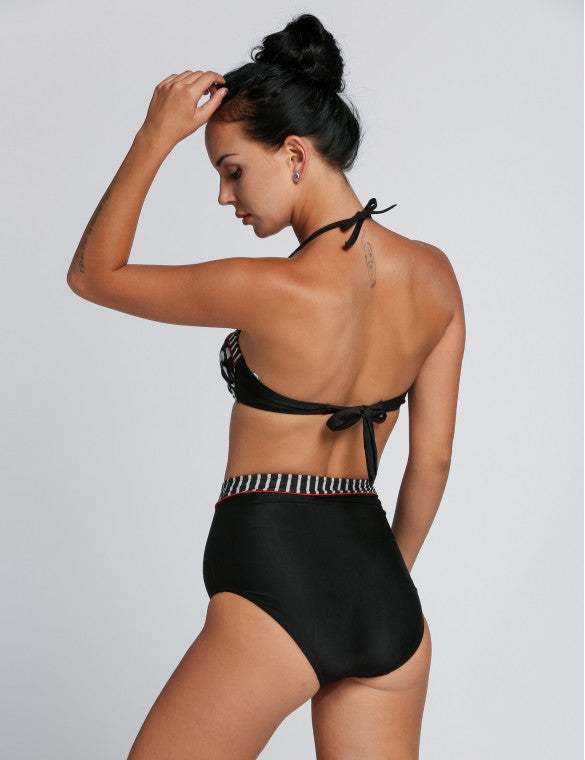 Cutest Retro Pin Up High Waist Bikini Swimwear - Sins & Temptations