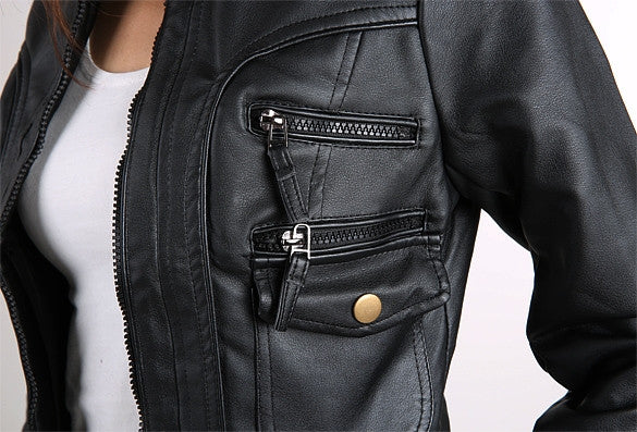 Faux Leather Jacket - Sins & Temptations - 11