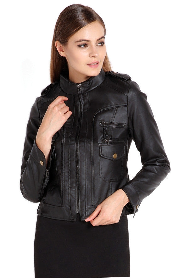 Faux Leather Jacket - Sins & Temptations - 3
