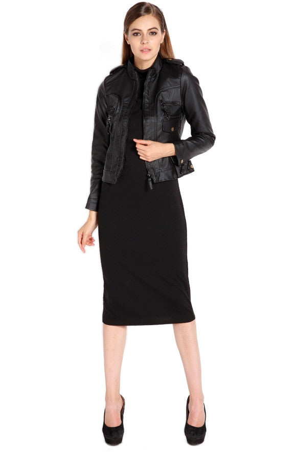 Faux Leather Jacket - Sins & Temptations - 7