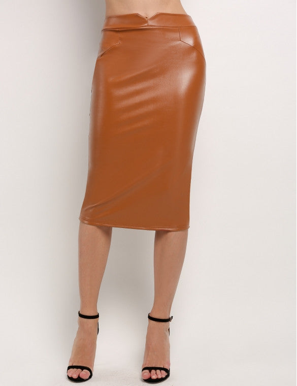 Premium Faux Leather Skirt - Sins & Temptations - 3