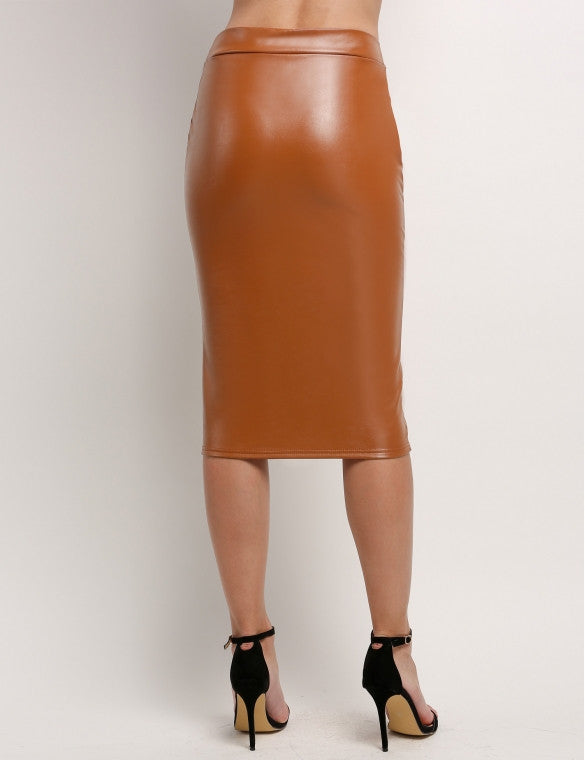 Premium Faux Leather Skirt - Sins & Temptations - 6