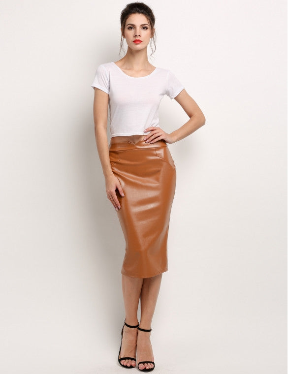 Premium Faux Leather Skirt - Sins & Temptations - 2