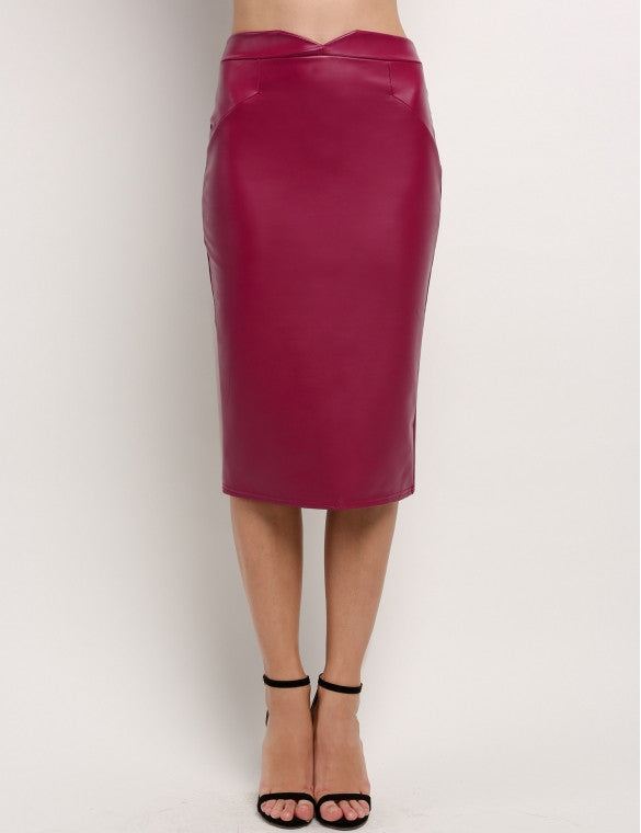 Premium Faux Leather Skirt - Sins & Temptations - 8