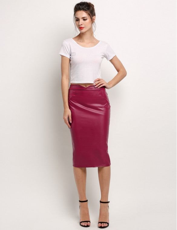 Premium Faux Leather Skirt - Sins & Temptations - 1