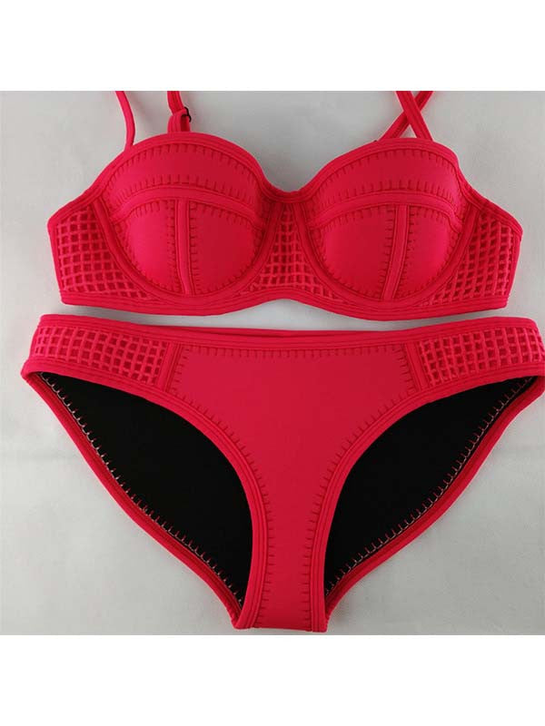Sexy Red Bikini Set Swimwear Beachwear Lingerie - Sins & Temptations