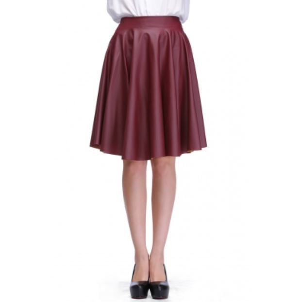 Faux Leather Pleated Skirt - Sins & Temptations