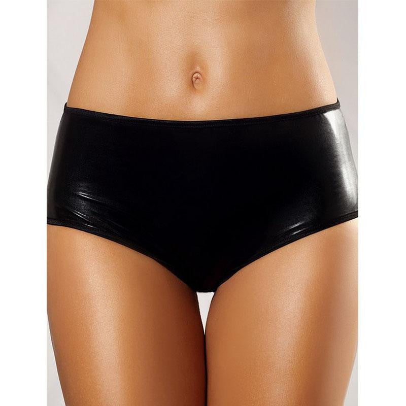 Plus Size XL-6XL Black Sexy Vinyl Lingerie - Sins & Temptations