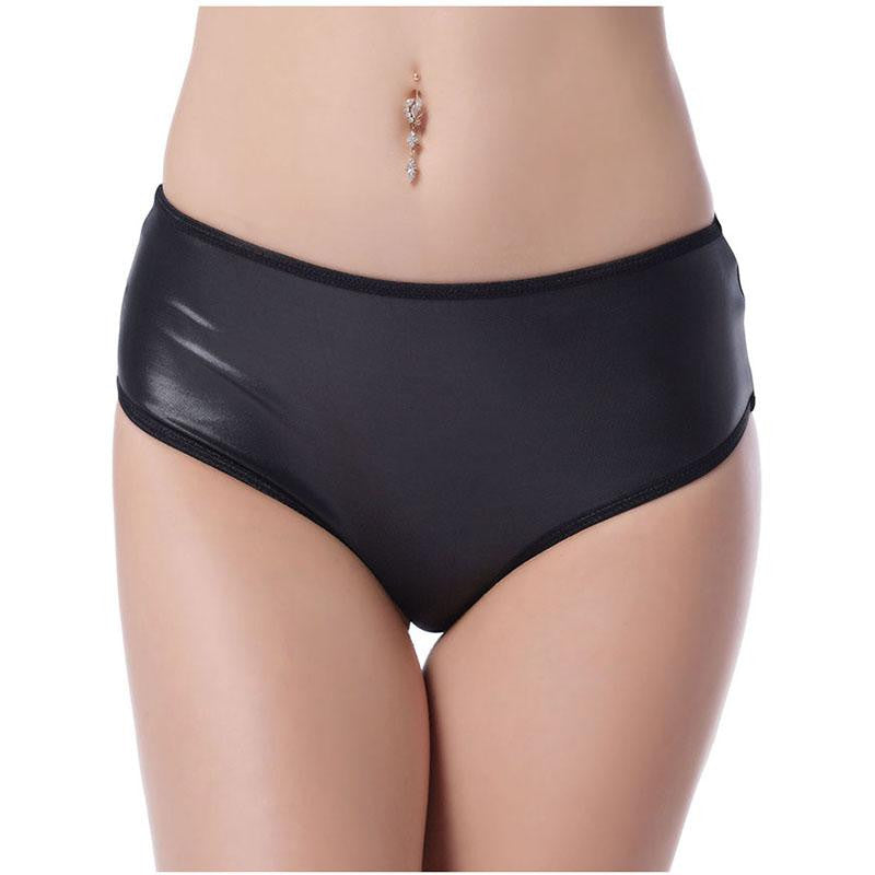 Plus Size XL-6XL Black Sexy Vinyl Lingerie - Sins & Temptations