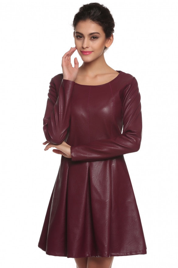One Piece Womens Faux Leather dress - Sins & Temptations