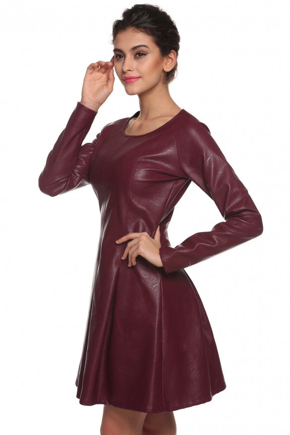 One Piece Womens Faux Leather dress - Sins & Temptations