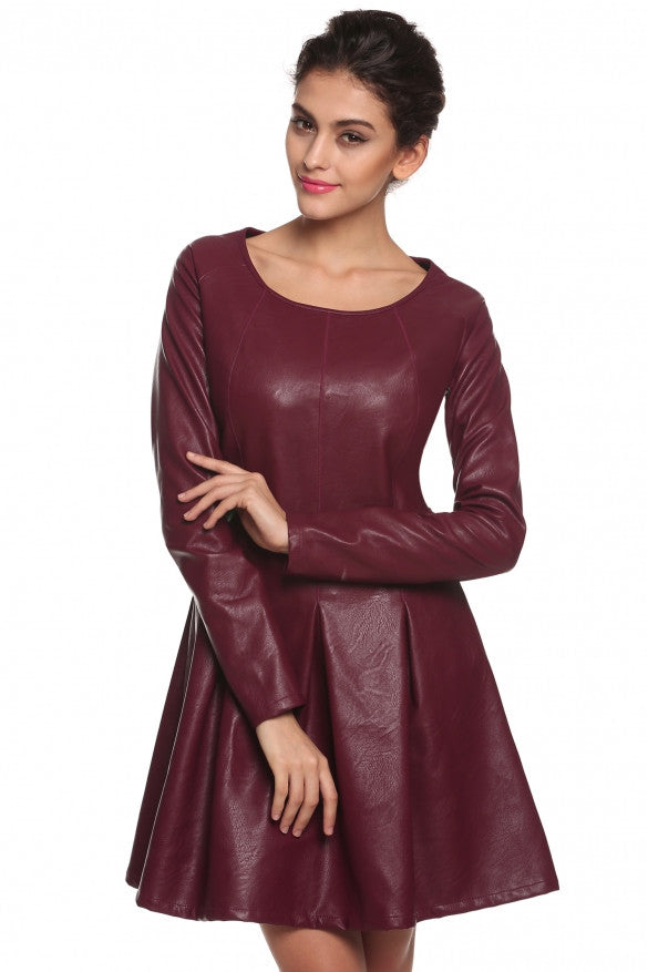 One Piece Womens Faux Leather dress - Sins & Temptations