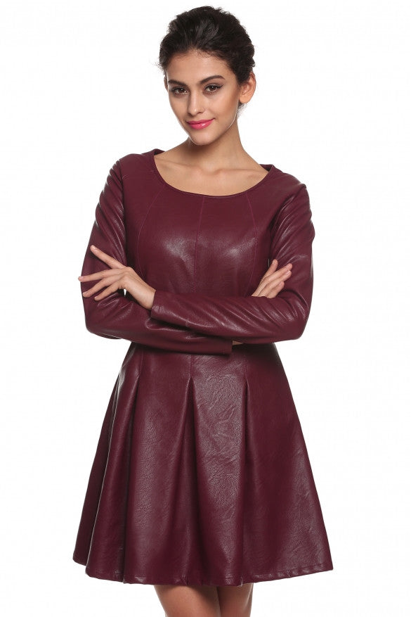 One Piece Womens Faux Leather dress - Sins & Temptations